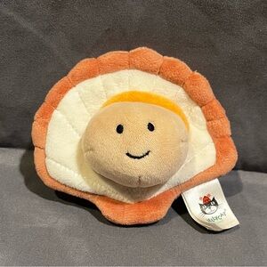 Jellycat Amuseables Sensational Seafood Scallop Plush Rare Excellent Authentic